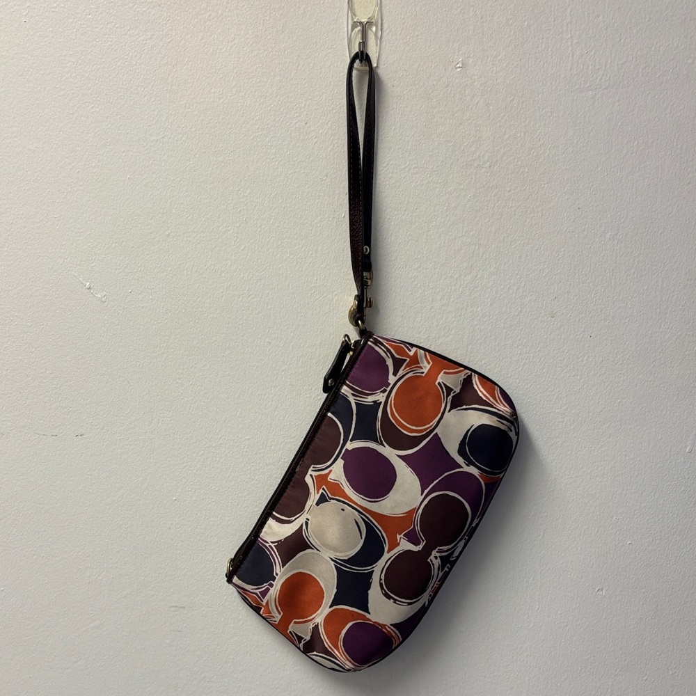 Coach Colorful Patterned Wristlet - Picture 3 of 7